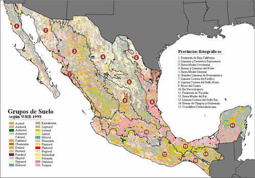 Figura 1. Solos do Mã©xico.