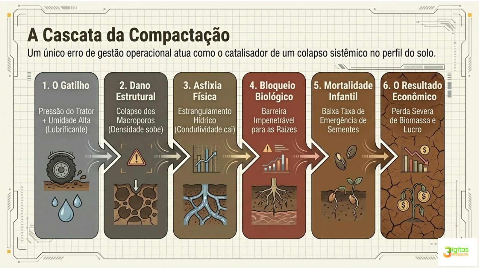 A cascata da compactação