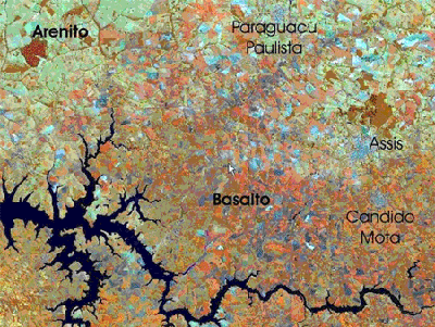 Figura 2.Imagem de satélite da região de Assis (SP).